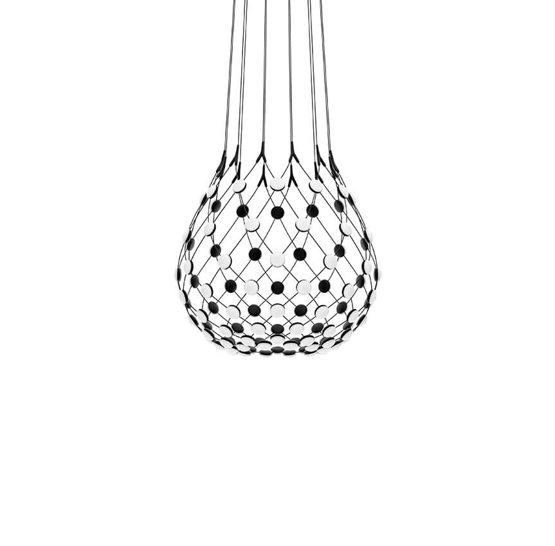 Mesh pendel Ø80 / 1 m ledning, sort