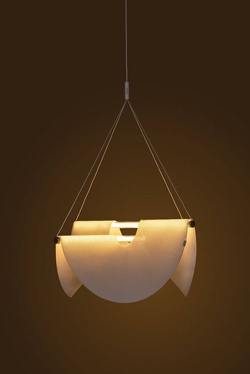 Drape Light 78 pendel, hvid