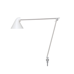 NJP bordlampe m/Ø10 pind, hvid