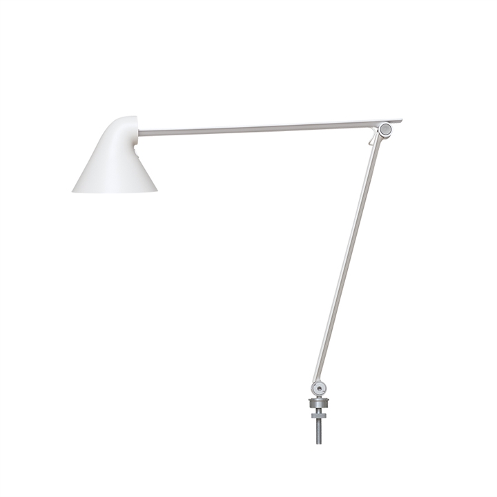 NJP bordlampe m/Ø10 pind, hvid