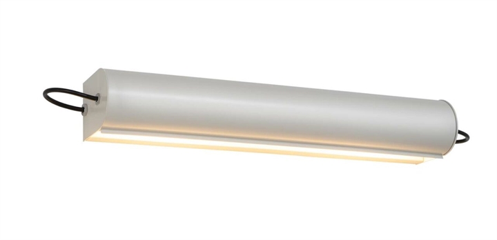Applique Cylindrique Longue væglampe, hvid