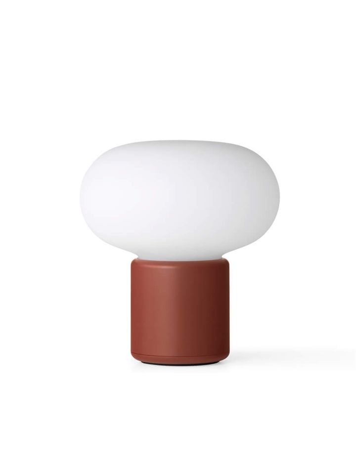 Karl-Johan Portable Table Lamp, earth red