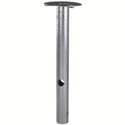 Base til havelampe, galvaniseret stål