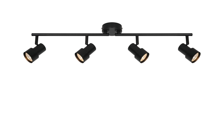 Boston 4-Rail loftlampe, sort