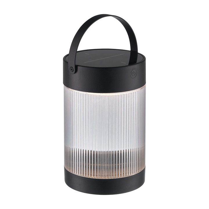 Coupar Solar bordlampe m/solcelle, sort