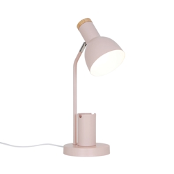 Devone bordlampe, støvet rosa