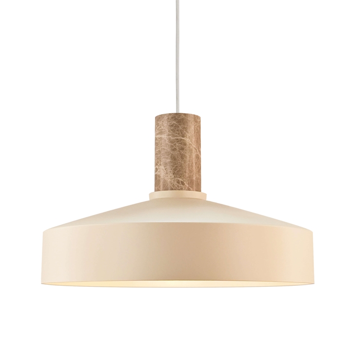 Elvas marble pendel, beige
