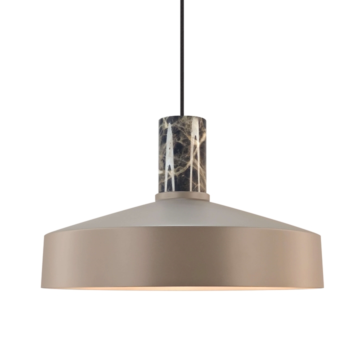 Elvas marble pendel, lysebrun