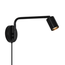 Explore Long væglampe, sort