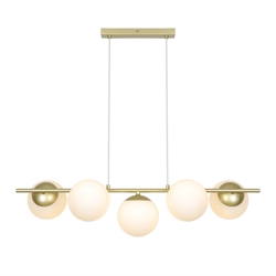 Lilly 5-spot pendel, messing