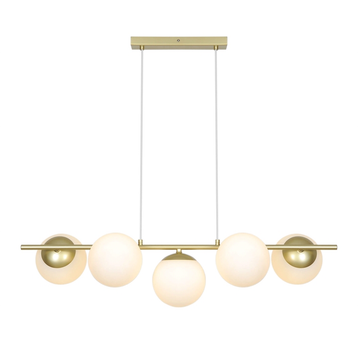 Lilly 5-spot pendel, messing