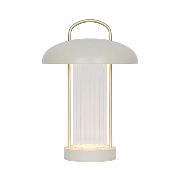 Mirano Portable batteri-/ bordlampe, beige