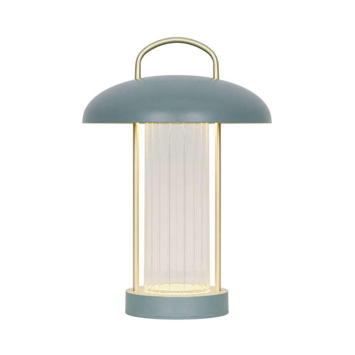 Mirano Portable batteri-/ bordlampe, støvet grøn