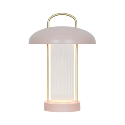 Mirano Portable batteri-/ bordlampe, støvet rosa