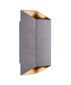 Nico Square 22 udendørs væglampe, antrasit