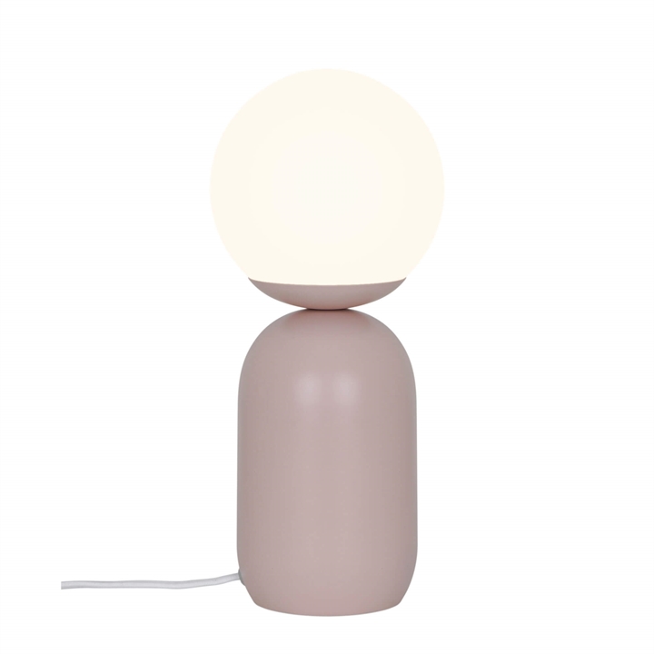 Notti bordlampe, støvet rosa