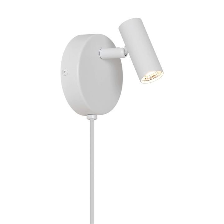 Omari Round væglampe, hvid