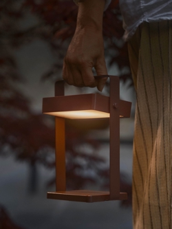 Saulio Solar batterilampe m/solcelle, brun