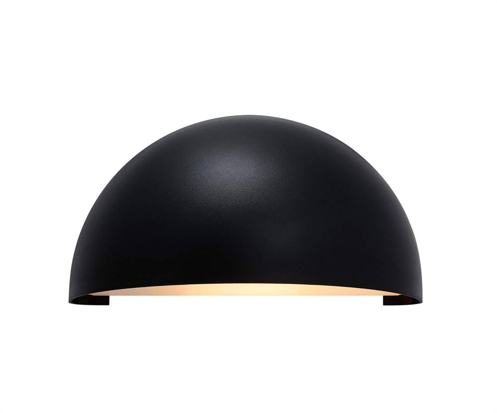 Scorpius Maxi udendørs væglampe, sort plast