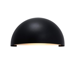 Scorpius Maxi udendørs væglampe, sort plast