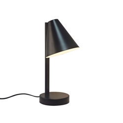 Wilmer bordlampe m/USB-C, sort
