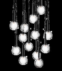 Miira 13 pendel, grå/klar