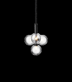 Miira 4 pendel, grå/klar