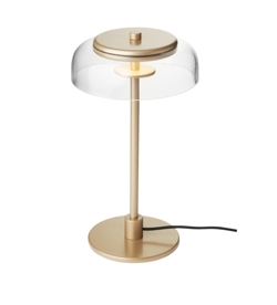 Blossi bordlampe small, nordic guld/klar