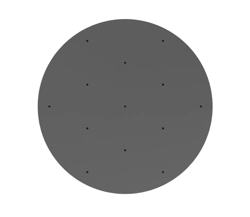 Nuura baldakin til 13 pendler, rock grå