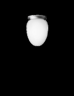 Rizzatto 171 loftlampe, satin silver/opal