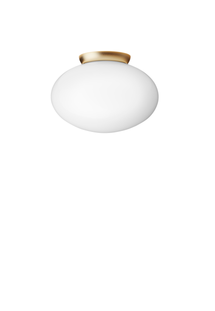 Rizzatto 301 loftlampe, satin brass/opal