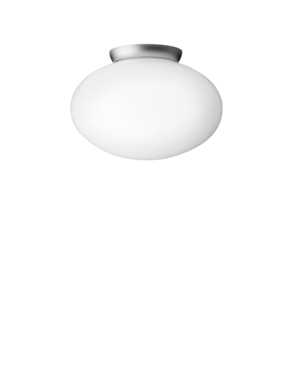 Rizzatto 301 loftlampe, satin silver/opal