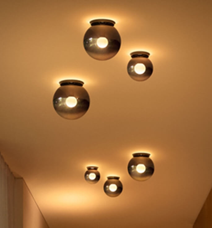 Occhio Luna Piena 160 Up loftlampe, phantom