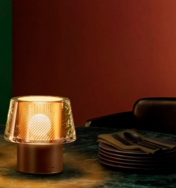 Occhio Era Lusso G batterilampe, marrone, air, bronze mesh