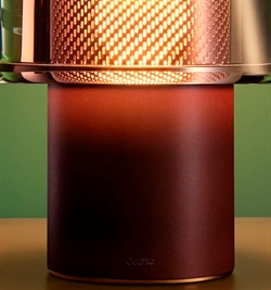 Occhio Era Lusso grande R batterilampe, rosso, air, rose gold mesh