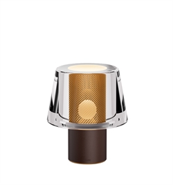 Occhio Era Lusso grande G batterilampe, marrone, air, bronze mesh