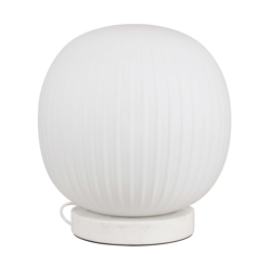 Decor Glass Lantern Marble bordlampe, hvid