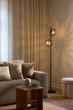 Decor Smoke Glass gulvlampe