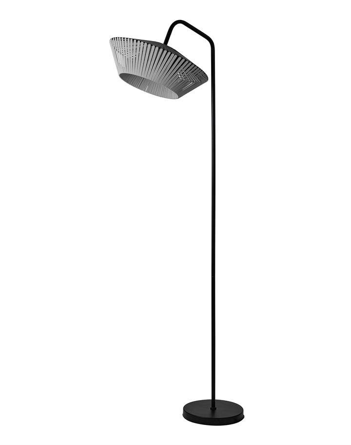 Decor Stripes gulvlampe, mørkegrå