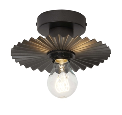 Decor Plisse væglampe / loftlampe, mørkegrå