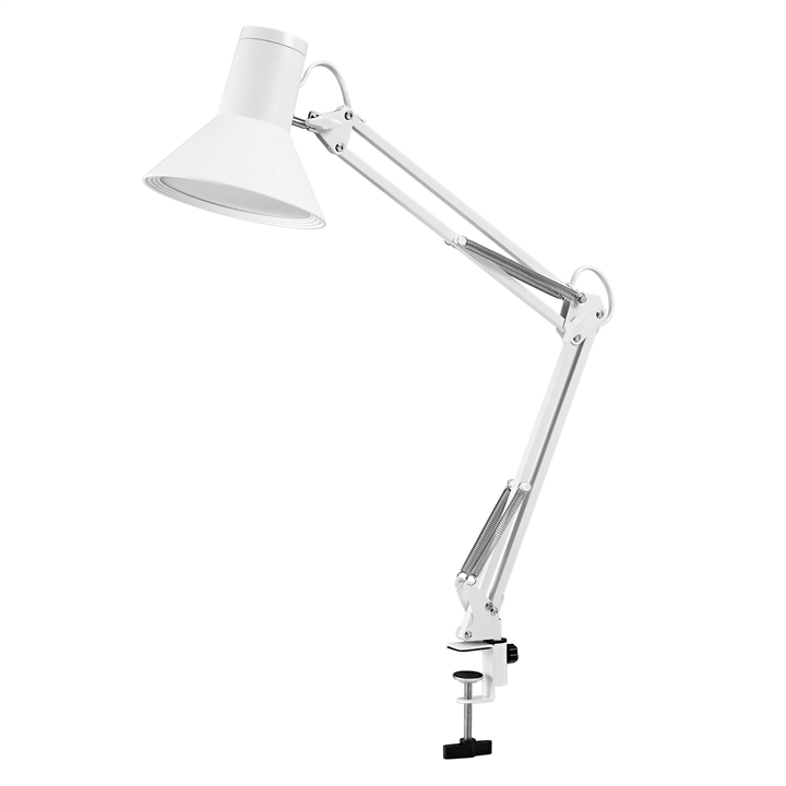Office Line Desk Retro Clip bordlampe, hvid