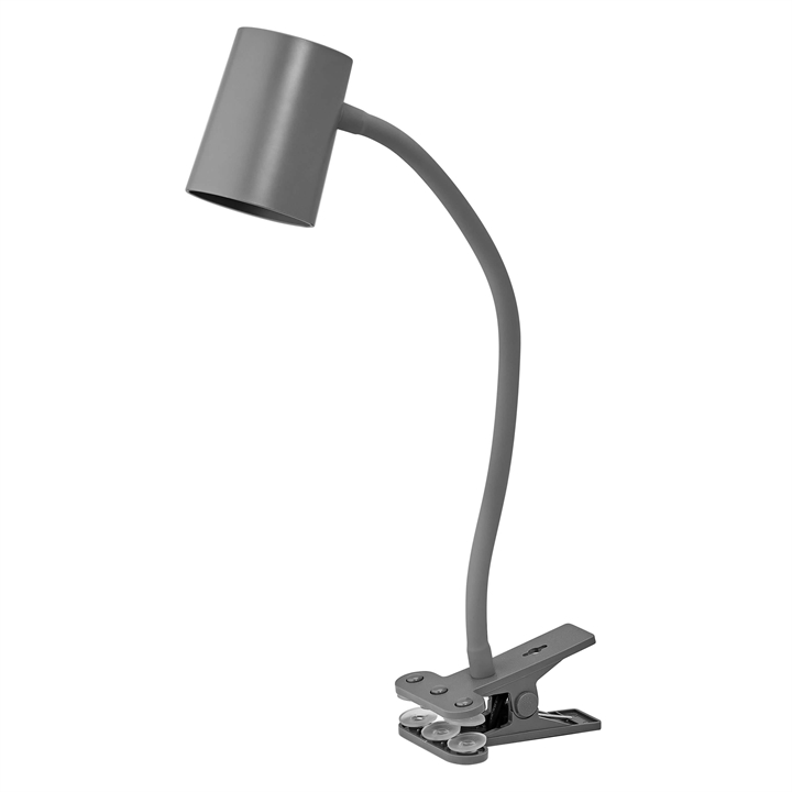 Office Line Desk Trapezium Clip bordlampe, grå