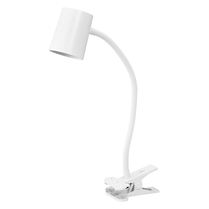 Office Line Desk Trapezium Clip bordlampe, hvid