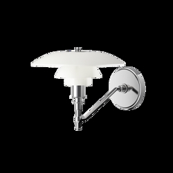 PH 3/2 væglampe u/afbryder, hvid opal