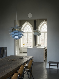 PH Artichoke Ø60 pendel, dusty blue/messing