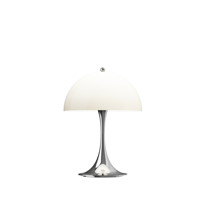 Panthella 250 Portable V3 bord- / batterilampe, krom/beige opal