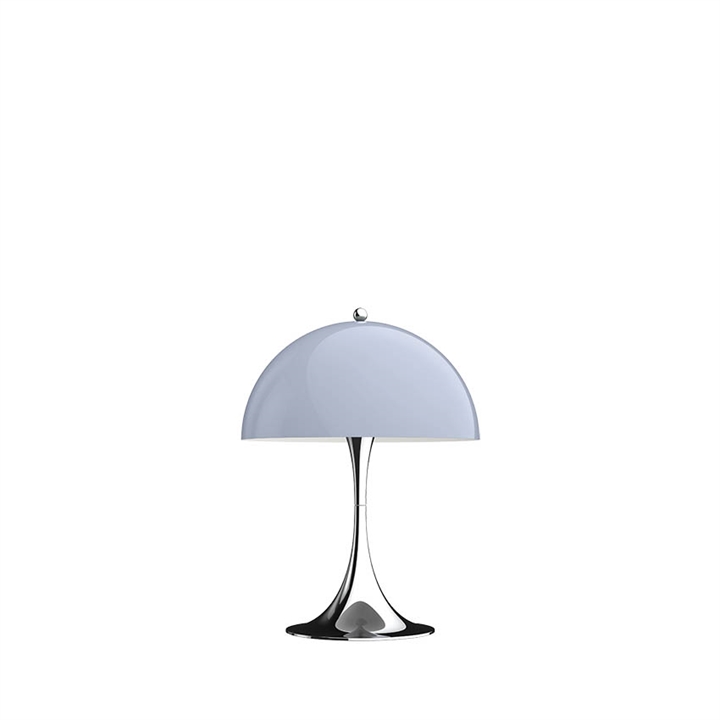 Panthella Mini bordlampe, grå opal akryl
