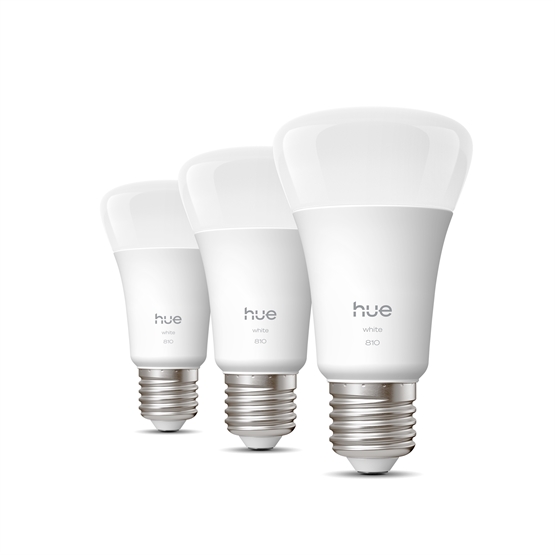 Philips Hue White 7W LED E27 A60 810lm (3 stk.)