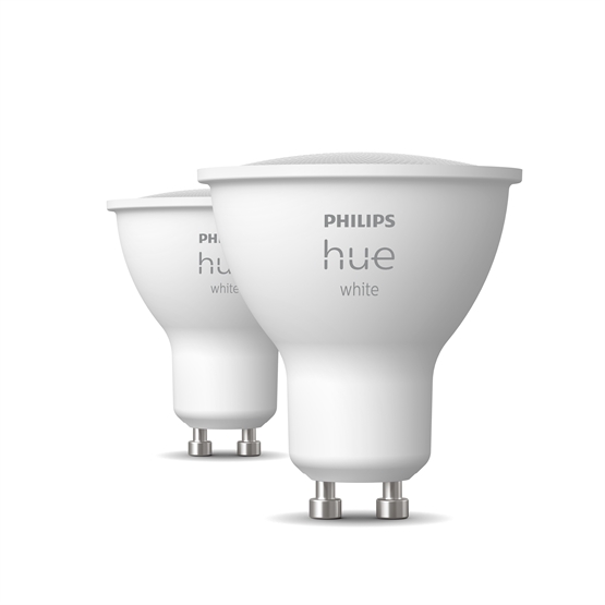 Philips Hue White 4,2W LED GU10 LED 400lm (2 stk.) billede