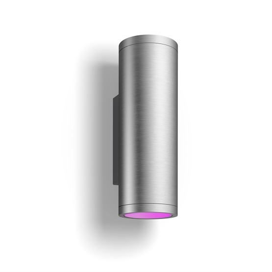 Philips Hue Appear WCA udendørs væglampe, rustfrit stål